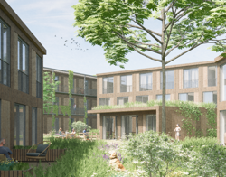 Impressie binnentuin Ruimtebaan