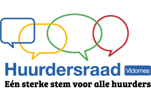 Logo huurdersraad Vidomes: één sterke stem voor alle huurders